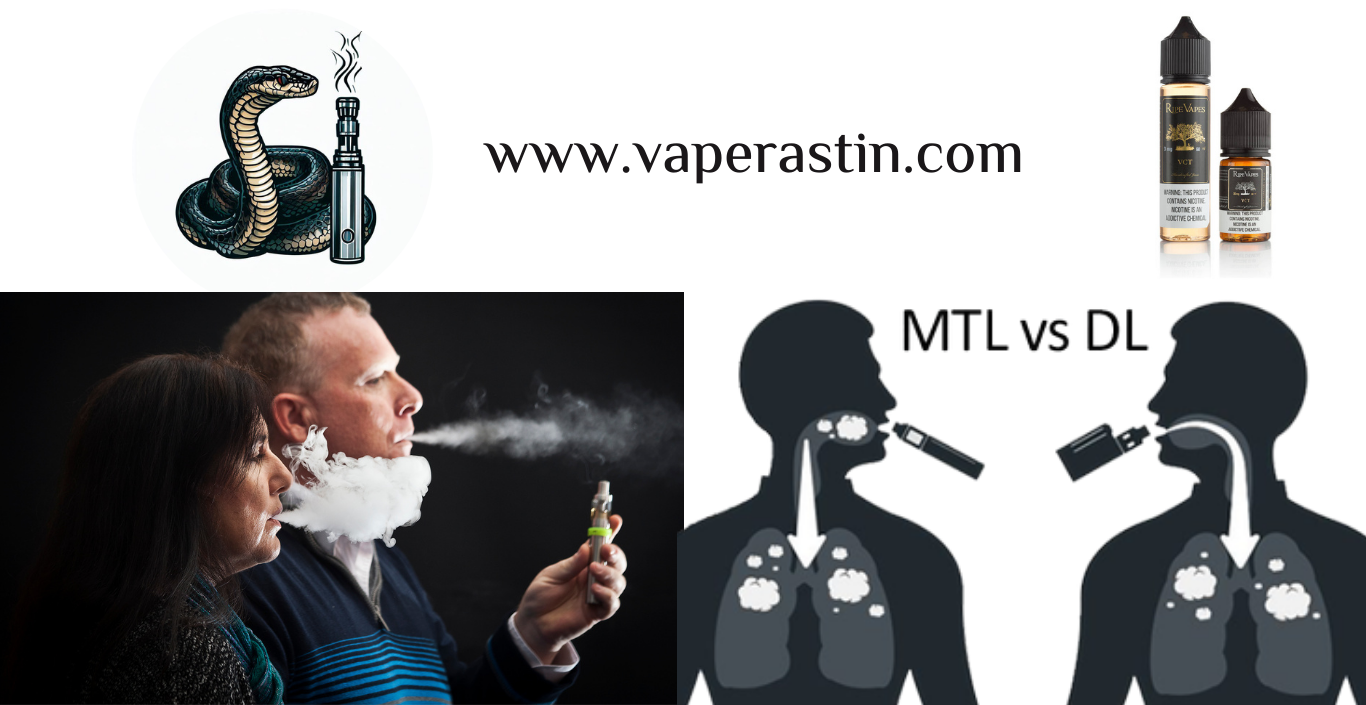 تفاوت حالت تنفس بخار MTL و DTL در ویپینگ
