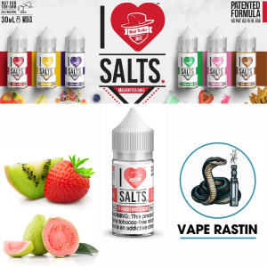 سالت نیکوتین توت فرنگی گواوا I LOVE SALTS STRAWBERRY GUAVA